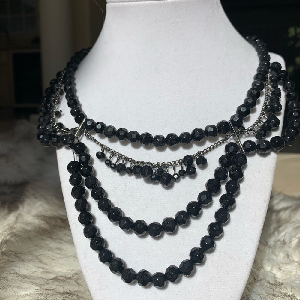 Black Beaded Set